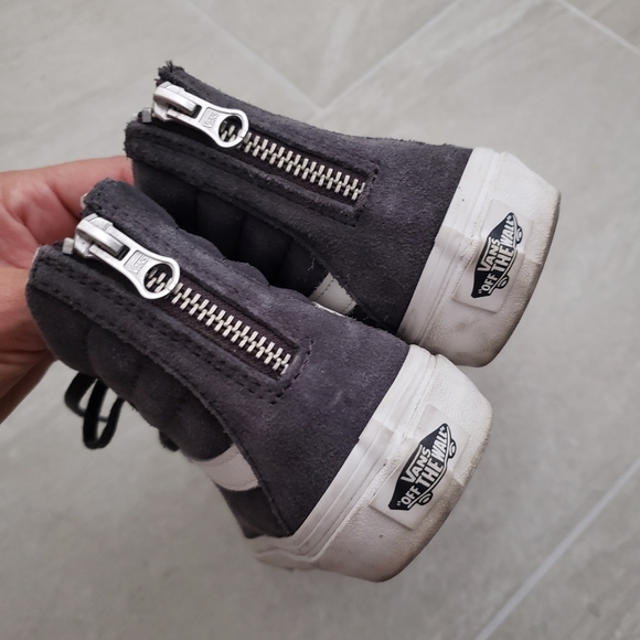 GUC Vans Sk8-Hi Suede Raven/Blanc de Blanc - Picture 5 of 12